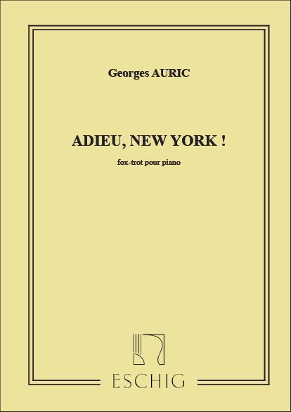 Adieu New-York Piano